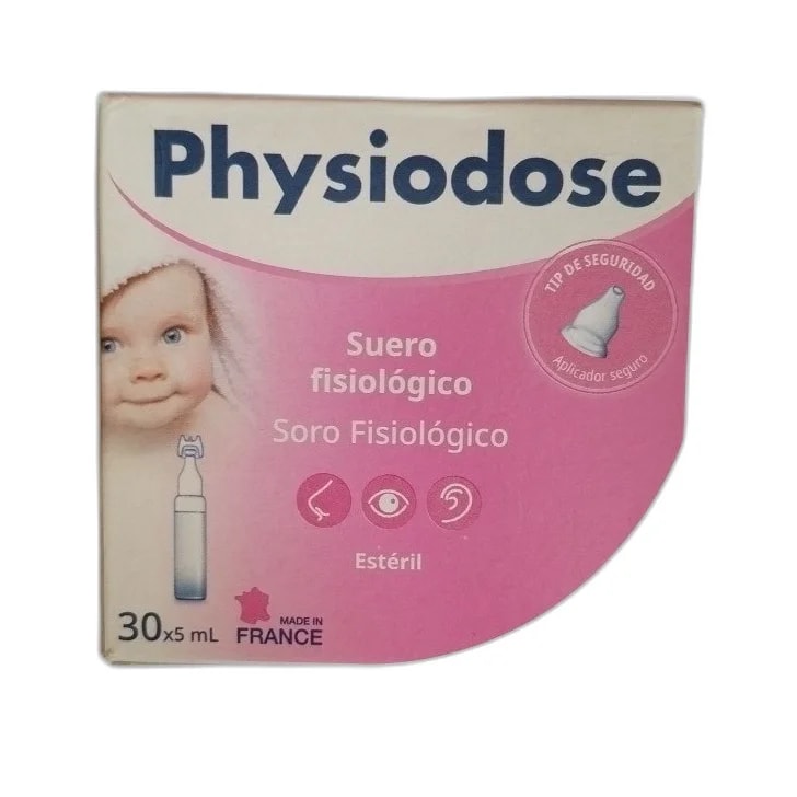 Physiodose Sterile physiological saline, 5 mL single-dose vial - ឱសថស្ថាន សុខលាភ