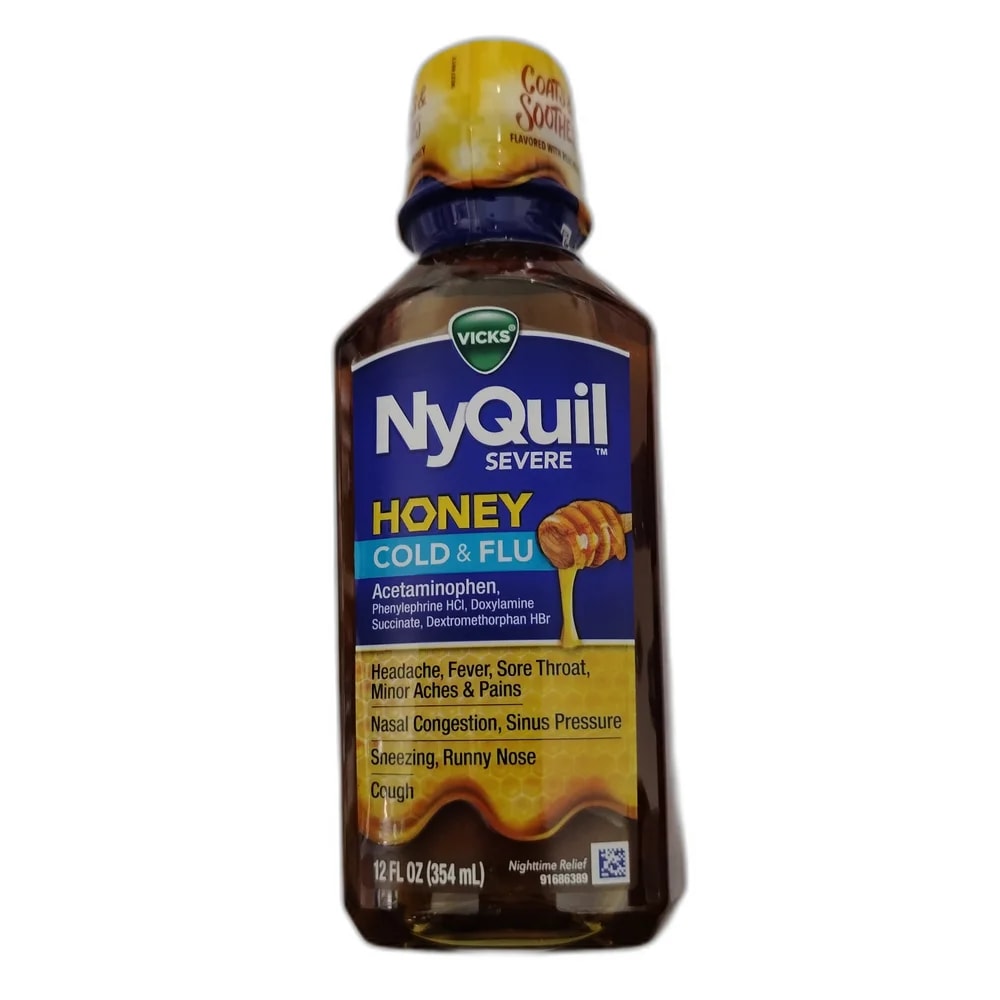 Vicks NyQuil Severe Honey Cold & Flu - DHOU CARE PHARMACY