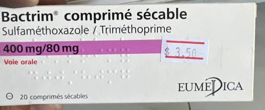 Bactrim Sulfamethoxazole/Trimethoprim 400mg/80mg - ឱសថស្ថាន ក្តីស្រឡាញ់
