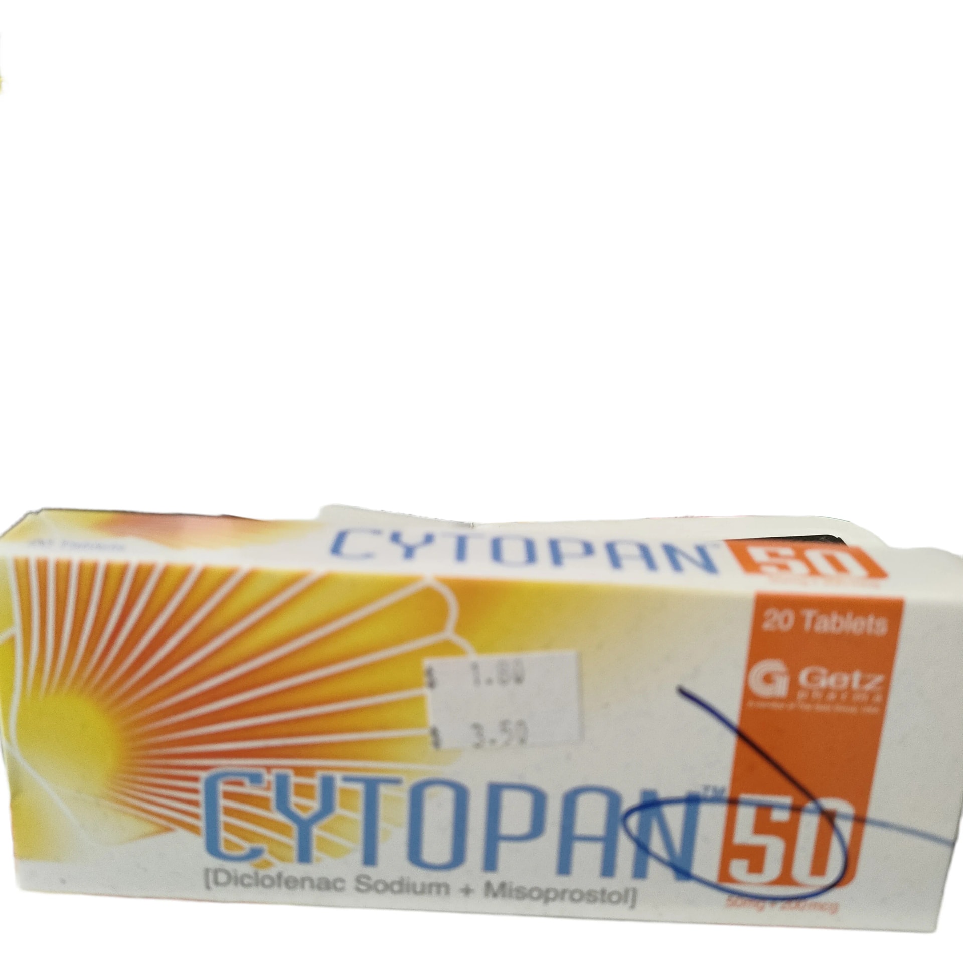 CYTOPAN 50 Diclofenac Sodium 50mg + Misoprostol 200mcg - PHARMACY PONLEU AOSOT