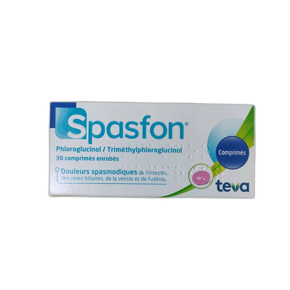 Spasfon Phloroglucinol hydrate 80 mg / Trimethylphloroglucinol 80 mg - Depot de Pharmacie B Rotha