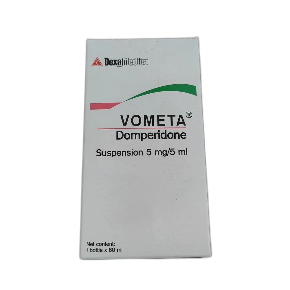 Vometa Domperidone Suspension 5 mg / 5 mL, 60 mL - SUKHA PHARMACY