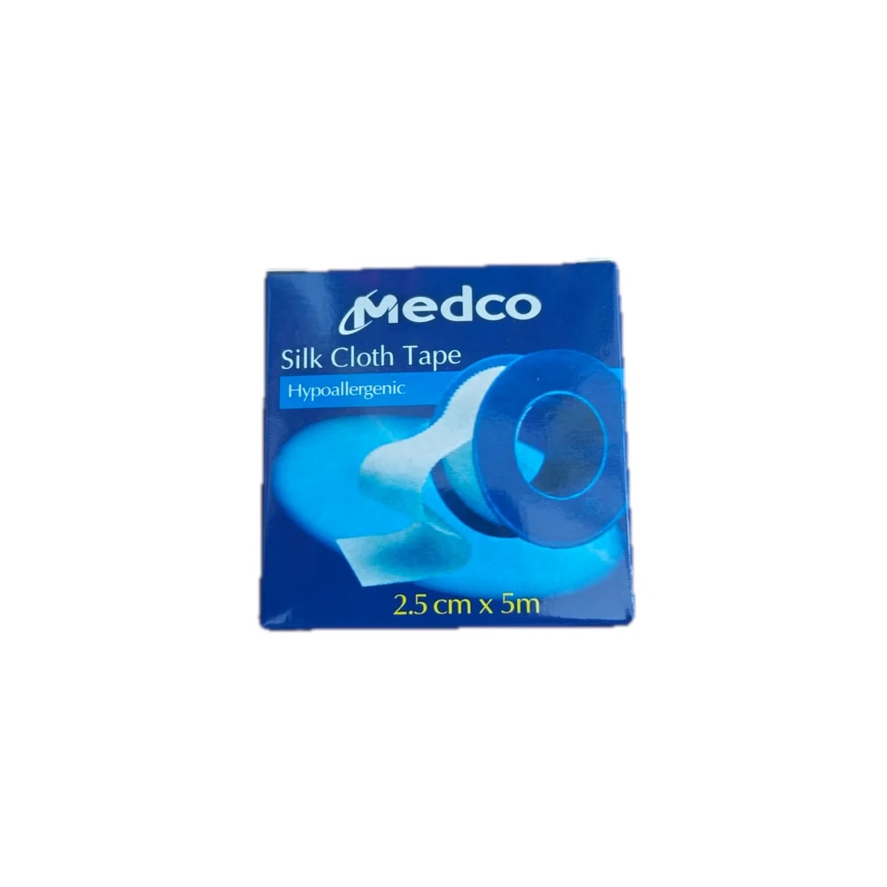 Medco Silk Cloth Tape 2.5 cm x 5 m - Morhachun Pharmacies