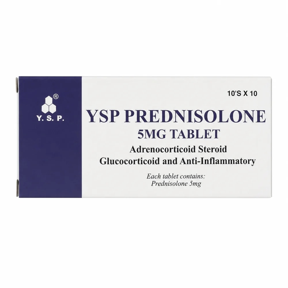 YSP Prednisolone 5 mg - Preah Chan Tep Pharmacy
