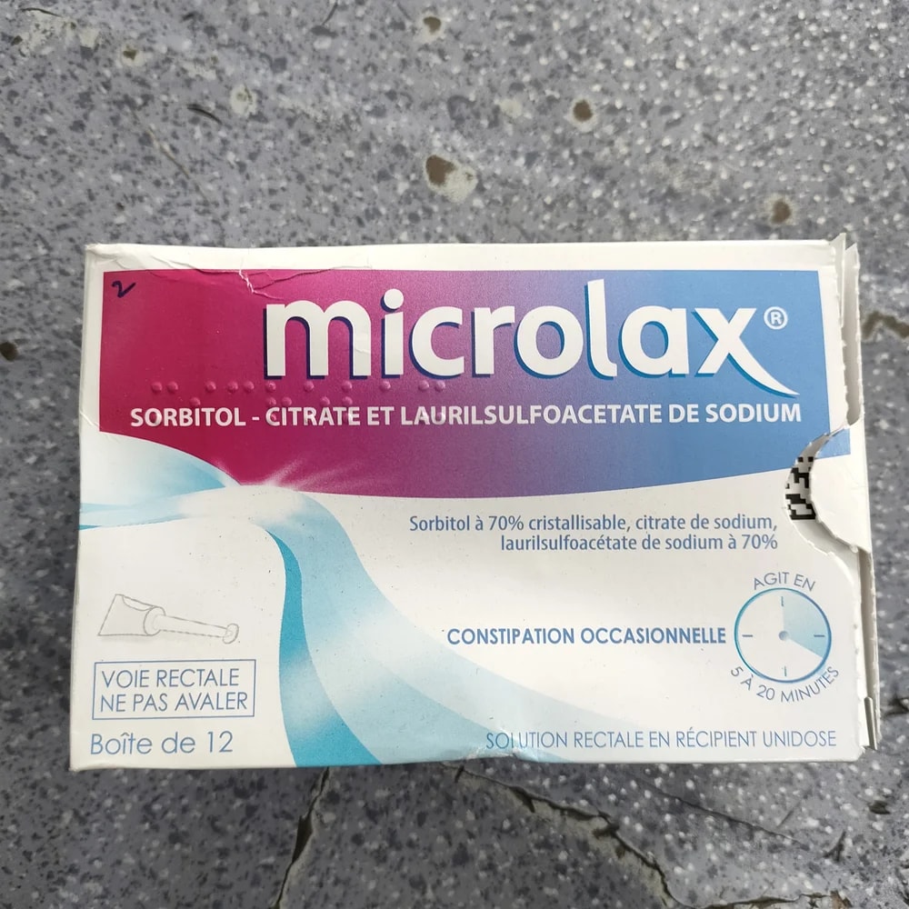 Microlax Sorbitol 70% 4.4650 g / Sodium citrate 0.4500 g / Sodium lauryl sulfoacetate 70% 0.0645 g per unidose container - Depot De Pharmacie "A" Kim Houy
