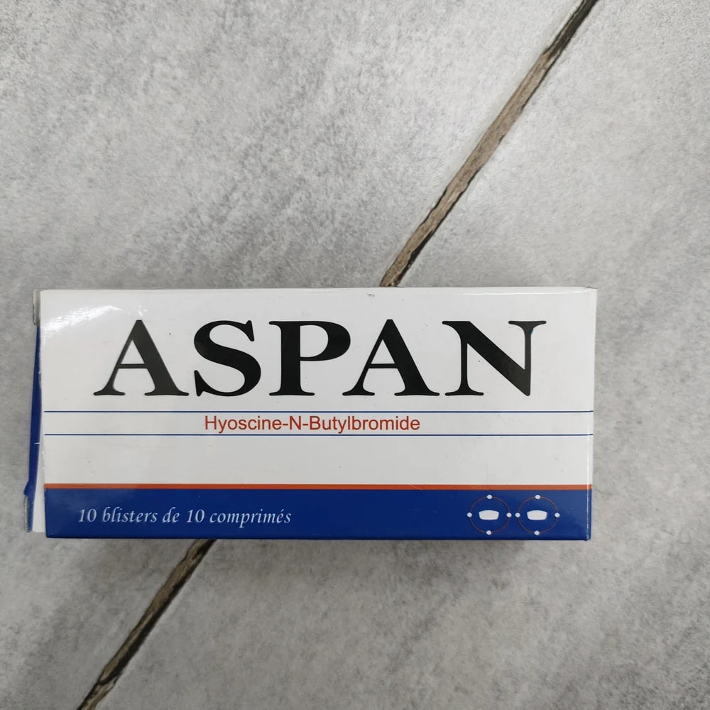 Aspan Hyoscine-N-Butylbromide 10 mg per tablet - Depot De Pharmacie "A" Kim Houy