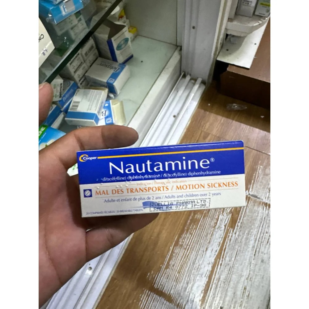 Nautamine Diacetyldiphenhydramine 90 mg scored tablets, 20 tablets - Kim Yi