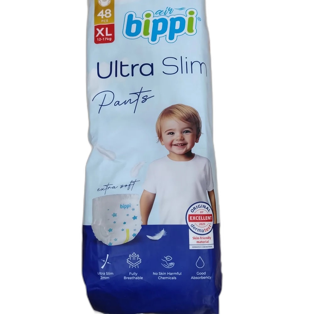 bippi air Ultra Slim Pants (XL, 48 pcs) XL (12-17 kg) - PHARMACIE LA BELLE PHARMA 