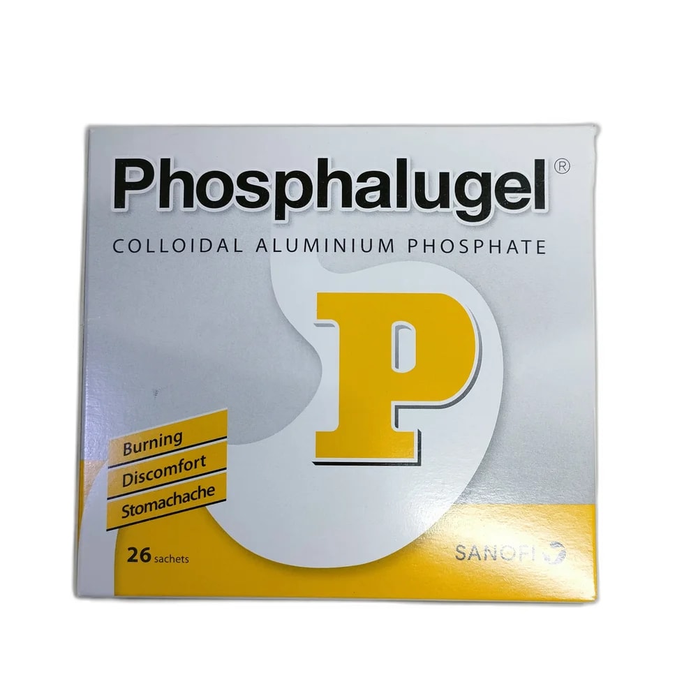 Phosphalugel Colloidal aluminium phosphate gel 20% (12.38 g per 20 g sachet) - Depot de Pharmacie B Rotha