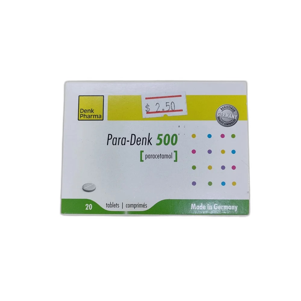 Para-Denk 500 Paracetamol 500mg Tablets 500 mg - Depot de Pharmacie B Rotha