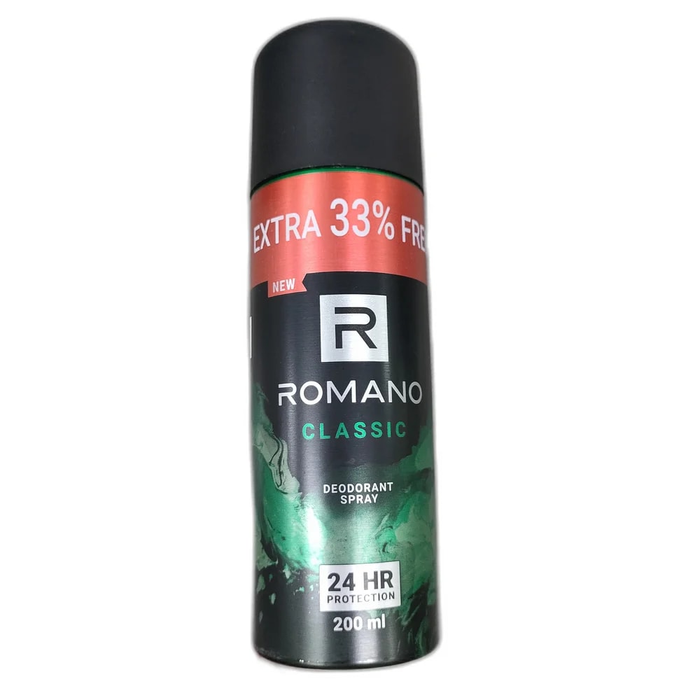 Romano Classic Deodorant Spray 200 mL - Depot de Pharmacie B Rotha