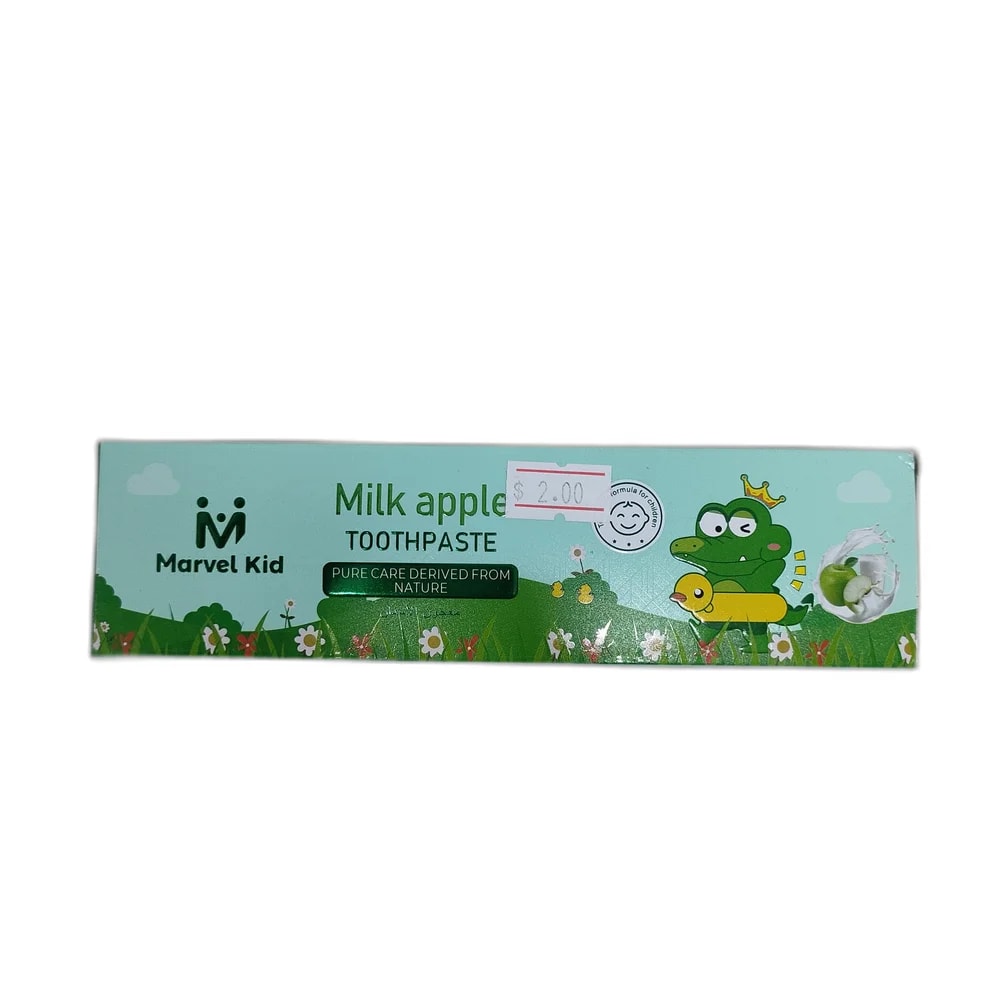Marvel Kid Milk Apple Toothpaste Milk Apple flavor, 60 g - Depot de Pharmacie B Rotha