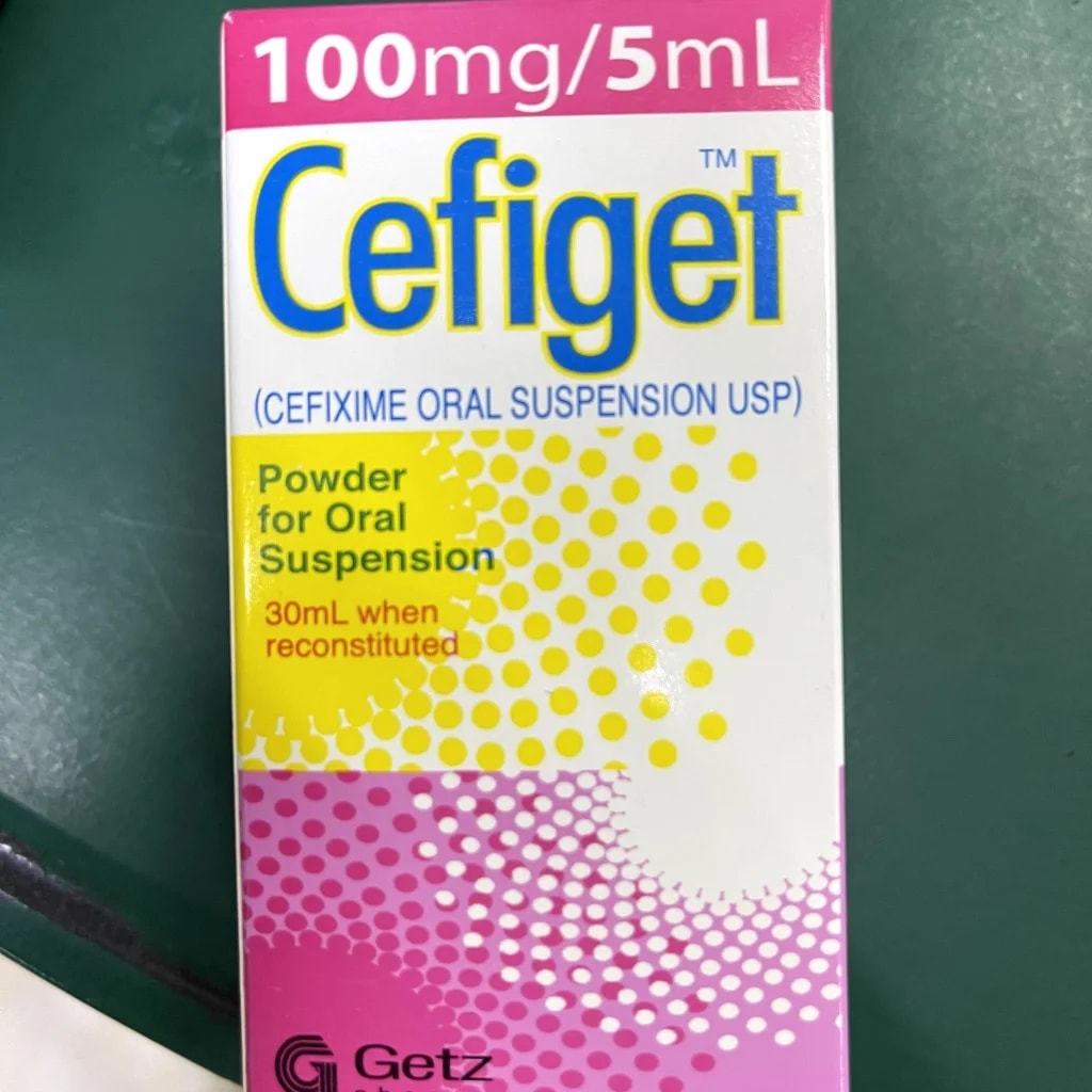 Cefiget (Cefixime Oral suspension USP) 30ml (100mg/5ml) - Pharmacy Rotha 2