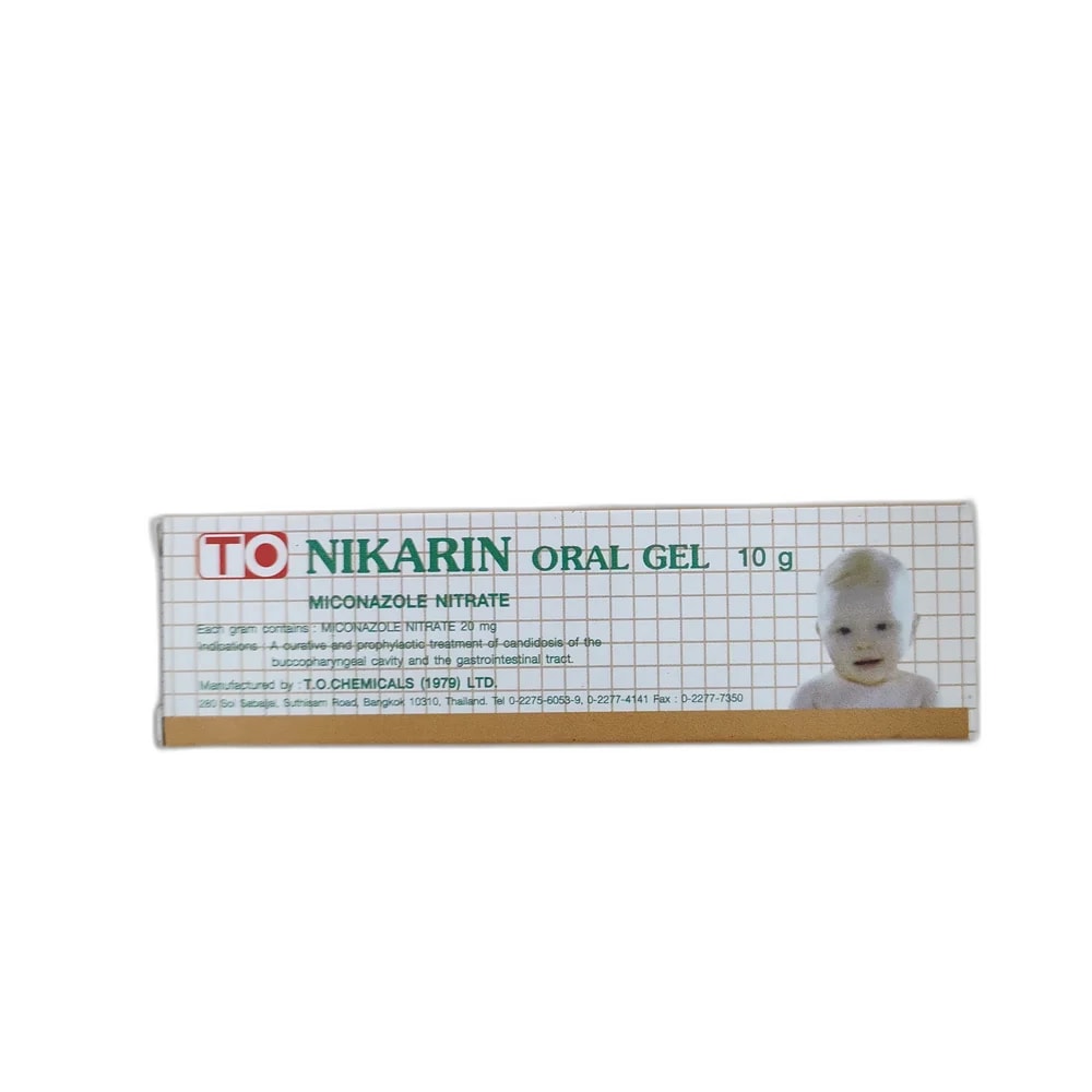 Nikarin Oral Gel Miconazole nitrate 20 mg/g - PHARMACIE MONGKUL
