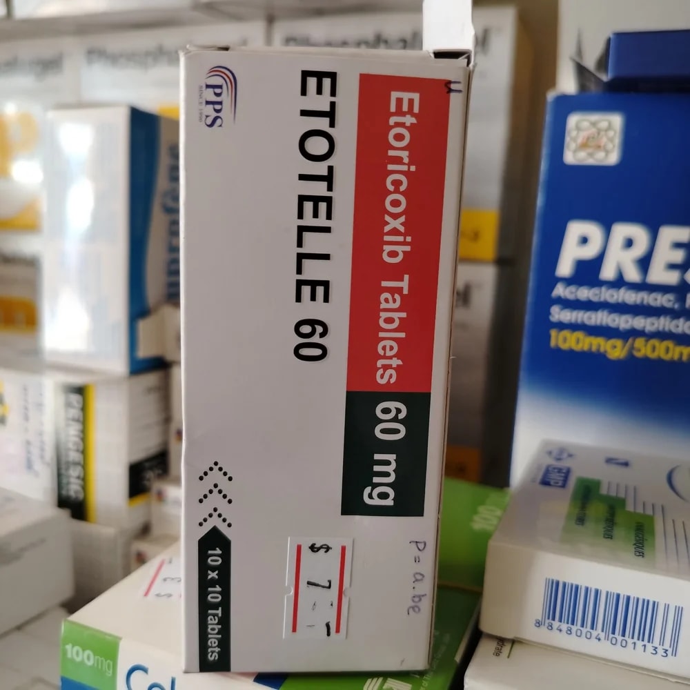 Etotelle 60 Etoricoxib 60 mg per film-coated tablet - CHEANIMUL PHARMACY