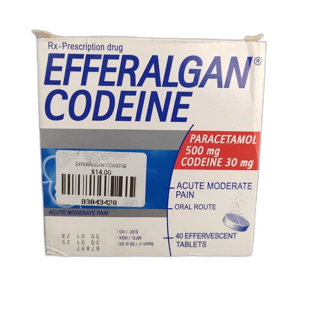 Efferalgan Codeine 500 mg / 30 mg - Depot De Pharmacie "A" Kim Houy