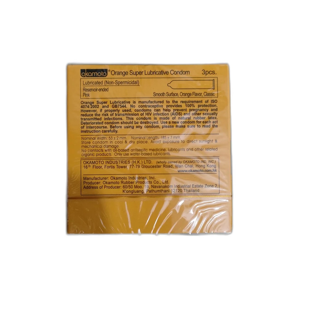 Okamoto Skinless Skin Orange Super Lubricative - PHARMACIE MONGKUL