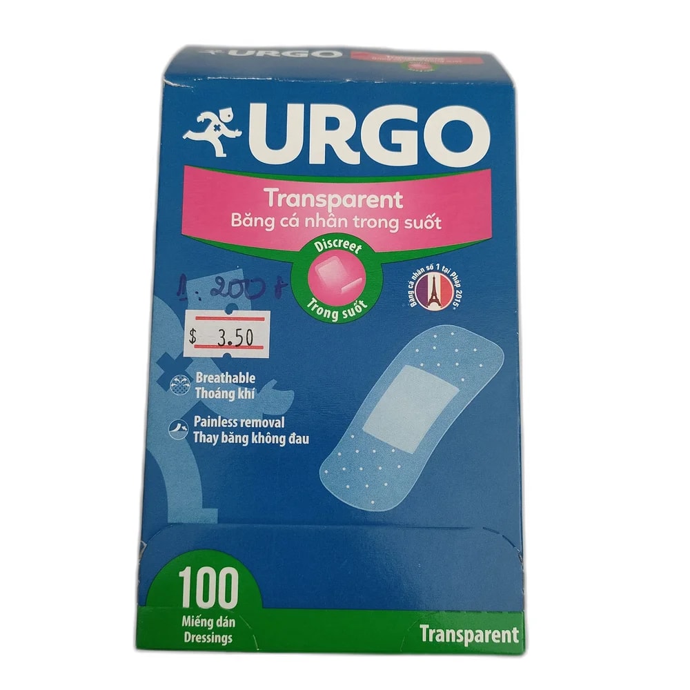 Urgo Transparent 100 dressings per box - PHARMACY PONLEU AOSOT