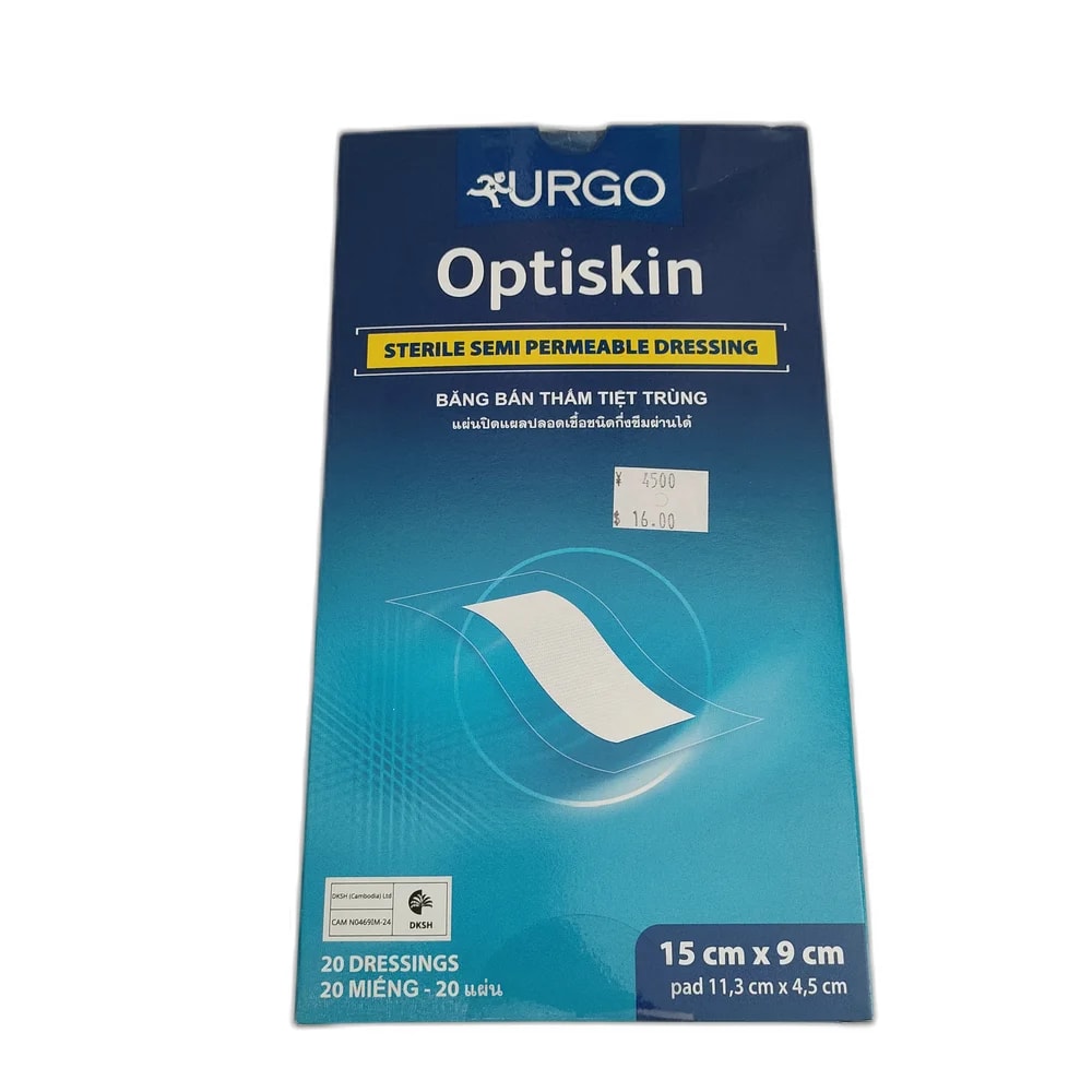 Urgo Optiskin 15 cm x 9 cm, pad 11.3 cm x 4.5 cm - PHARMACY PONLEU AOSOT