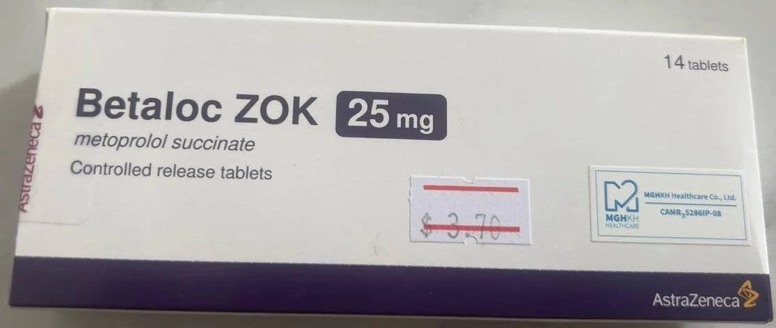 Betaloc Zok Metoprolol 50mg - ឱសថស្ថាន ក្តីស្រឡាញ់