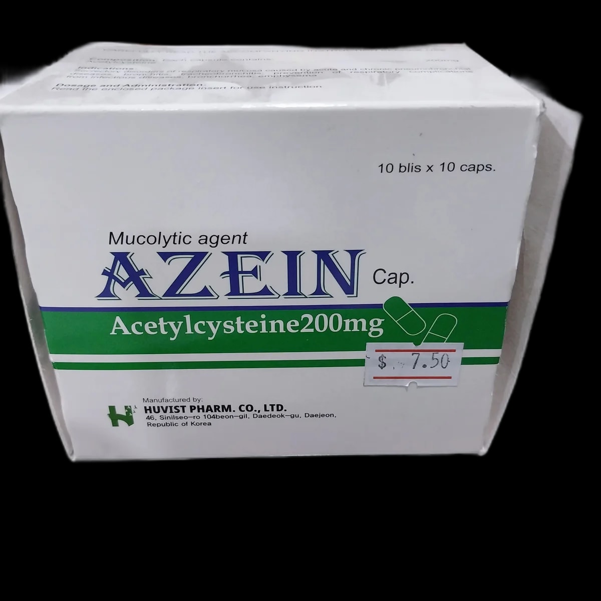 Azein Cap 200mg - ឱសថស្ថានព្រះខ័នពេជ្រ