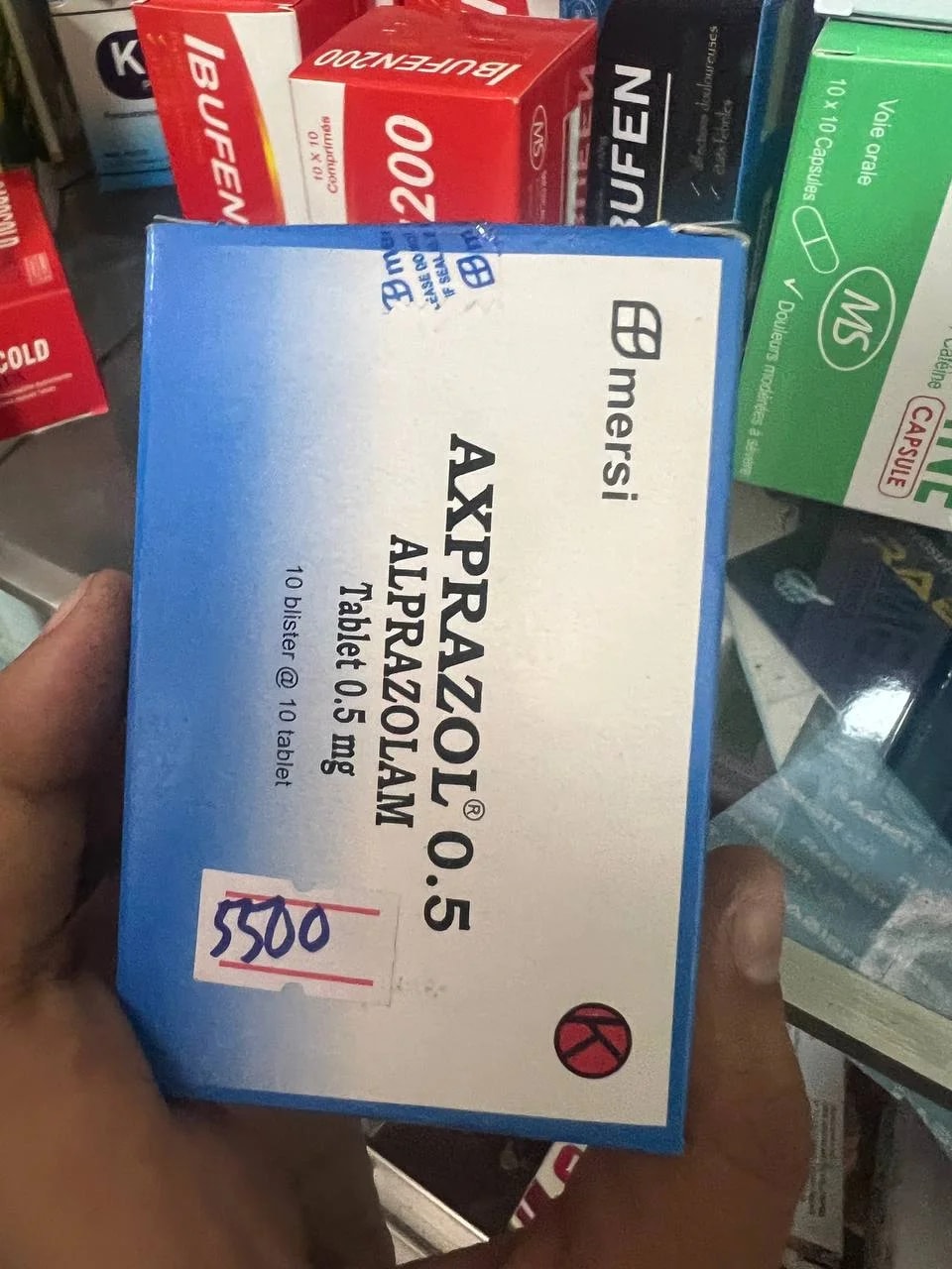 AXPRAZOL 0.5 Alprazolam 0.5mg - MONGKUL SOKHAPHEAP PHARMACY