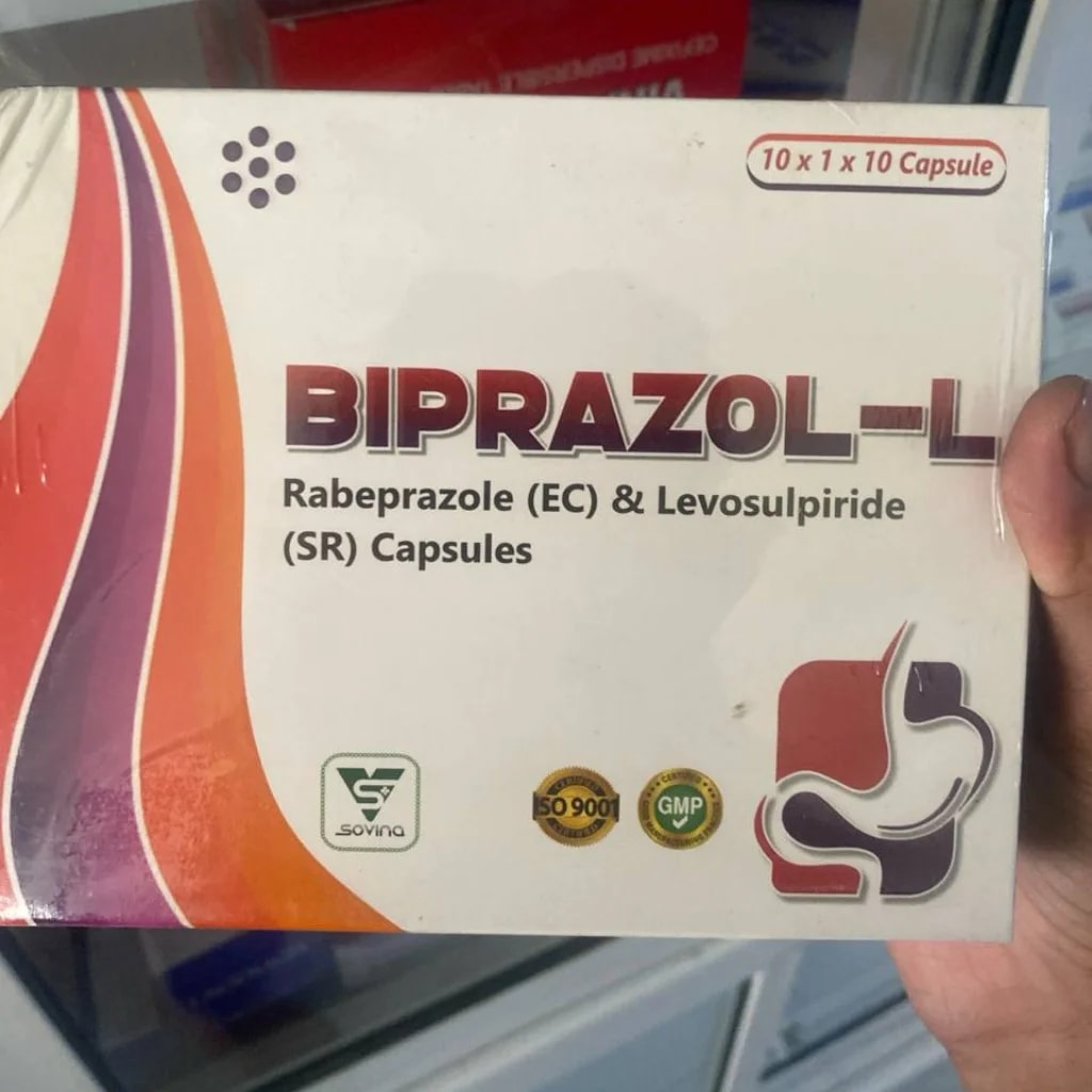 BIPRAZOL-L Rabeprazole 20 mg / Levosulpiride 75 mg - SETHIKA CARE Pharmacy