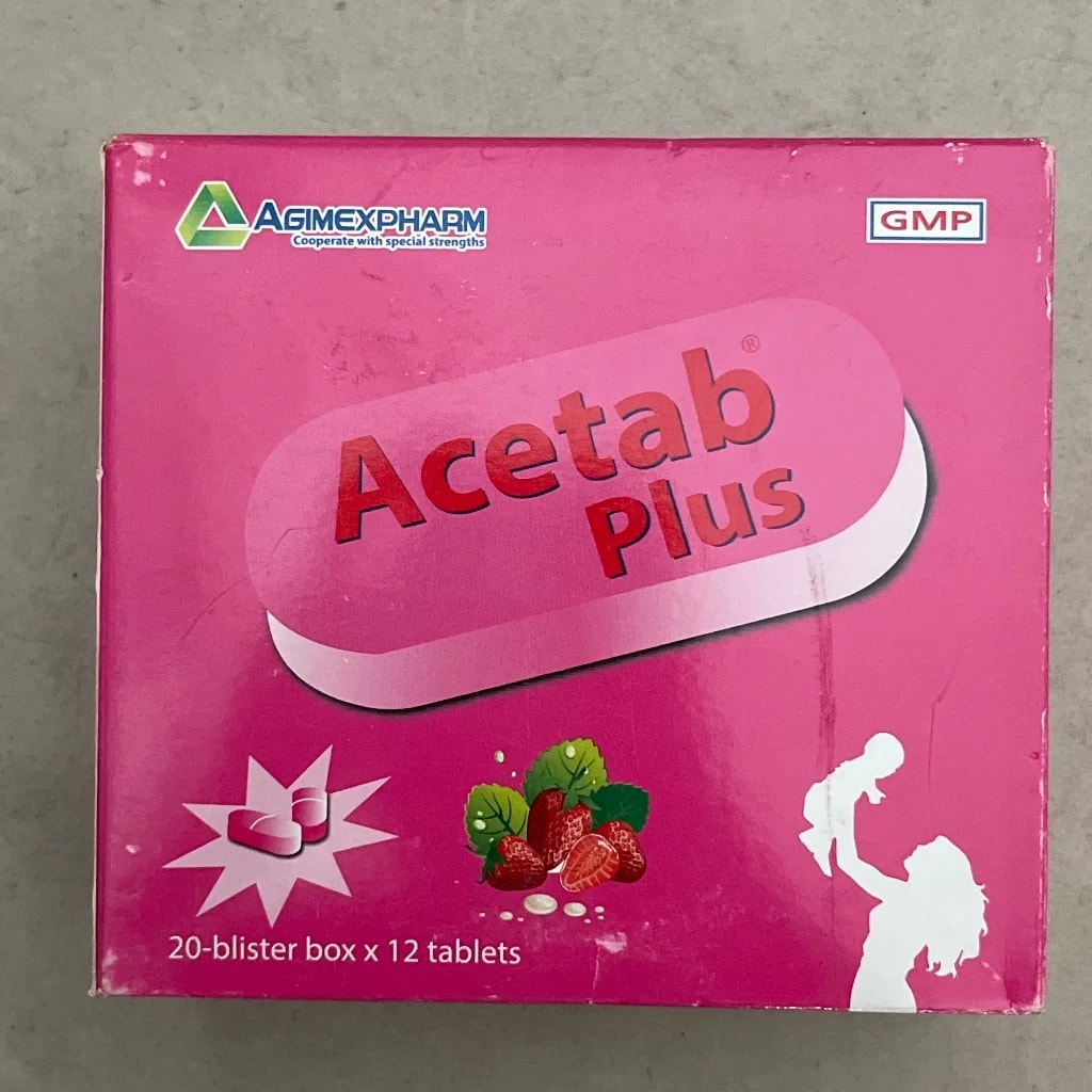 Acetab plus  Paracetamol 325mg, Chlopheniramine 2mg - PONLEU DOUNG DARA PHARMACY