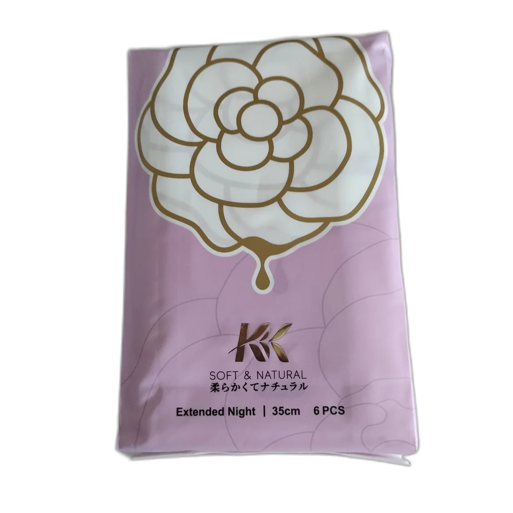 KK Soft & Natural Extended Night Sanitary Pads 35 cm - SUKHA PHARMACY