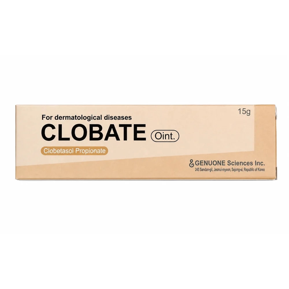 Clobate GenUone Clobetasol propionate 0.5 mg/g ointment, 15 g - Preah Chan Tep Pharmacy