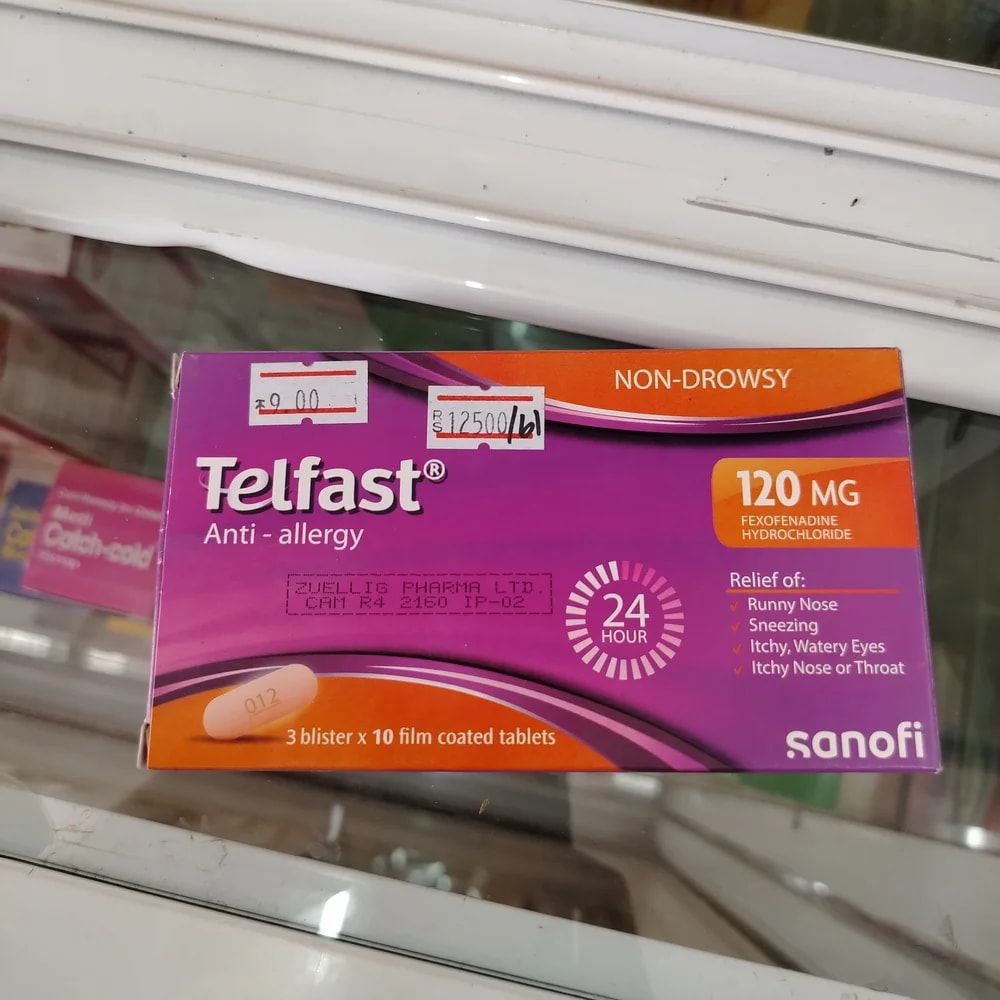 Telfast Fexofenadine hydrochloride 120 mg - Reachiny Pharmacy