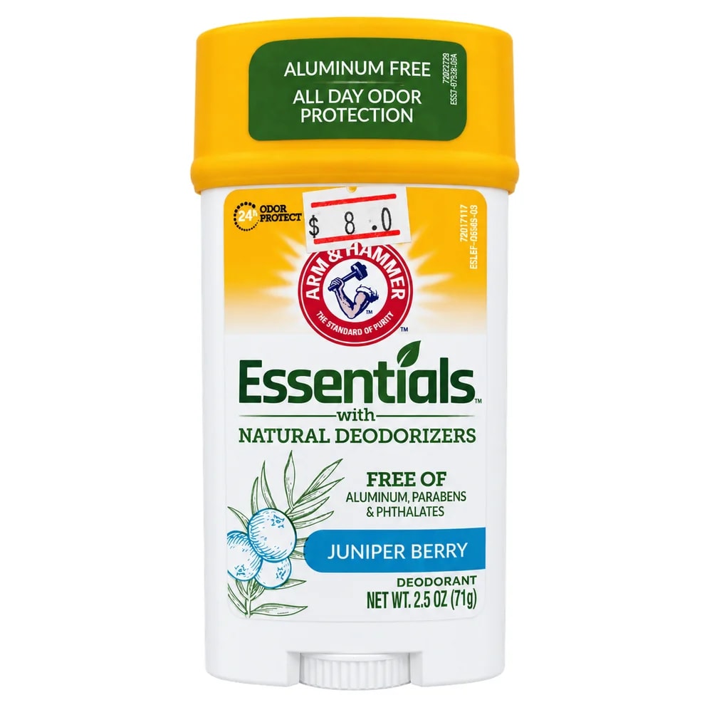 Arm & Hammer Essentials Juniper Berry Aluminum-Free Deodorant Stick (2.5 oz / 71g) 71 g - Pharmacy Krech hong