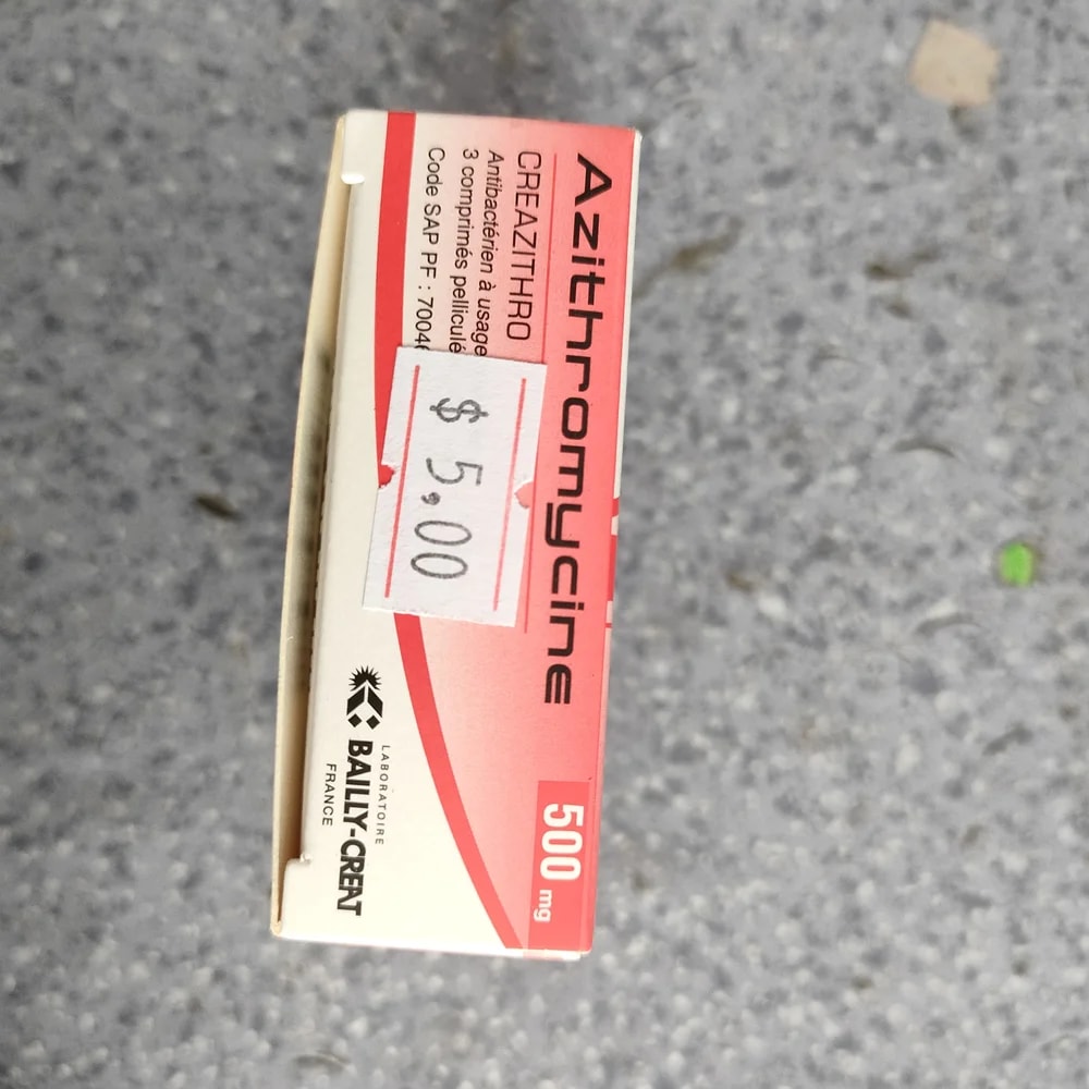 Azithromycine Bailly-Creat (Creazithro) 500 mg - Depot De Pharmacie "A" Kim Houy