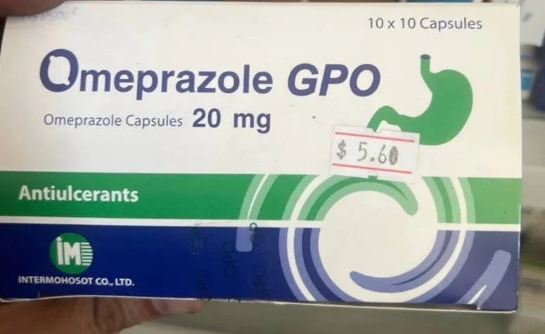 Omeprazole Gpo 20mg - ឱសថស្ថាន ក្តីស្រឡាញ់