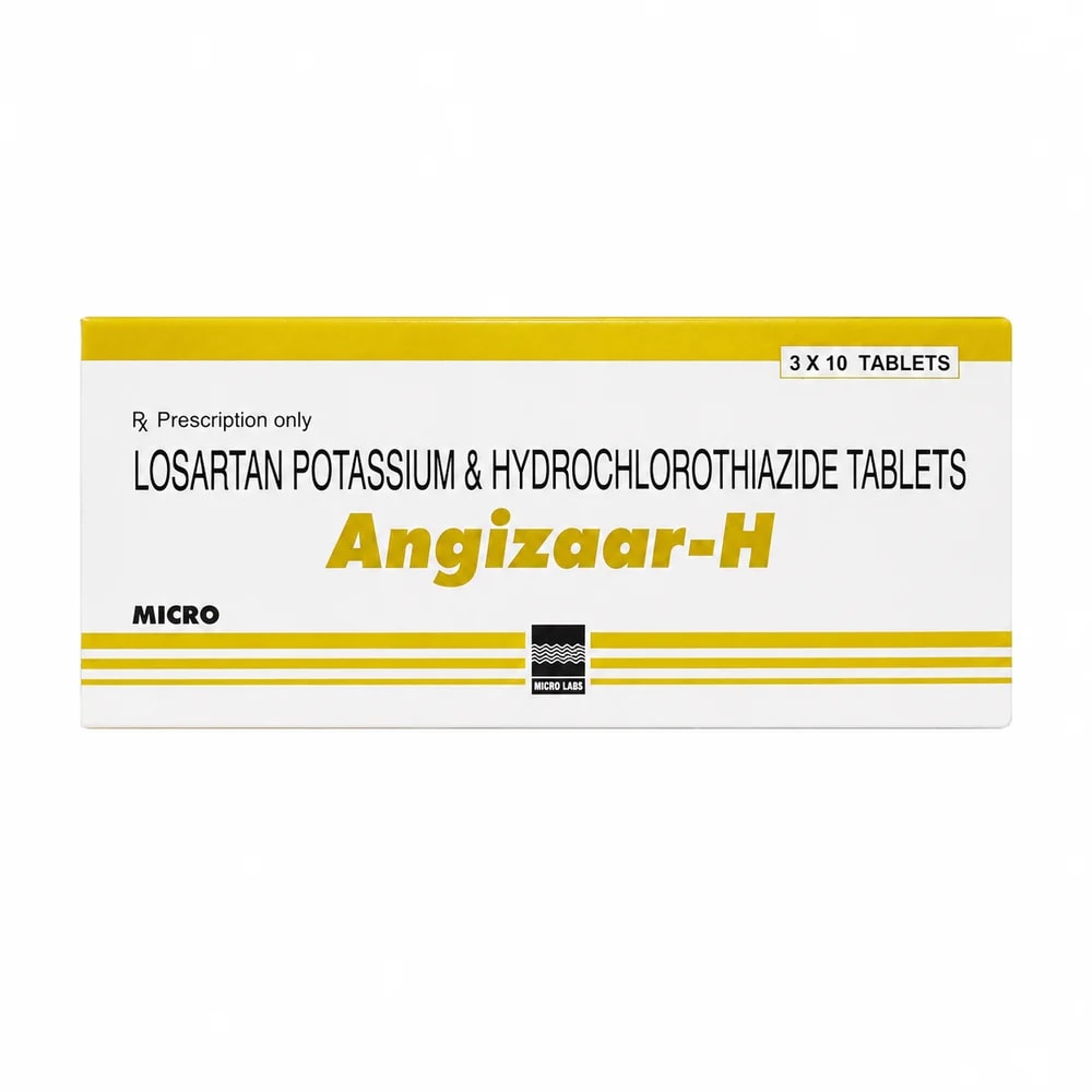 Angizar-H Losartan potassium / hydrochlorothiazide tablets; 30 tablets - Kim Yi