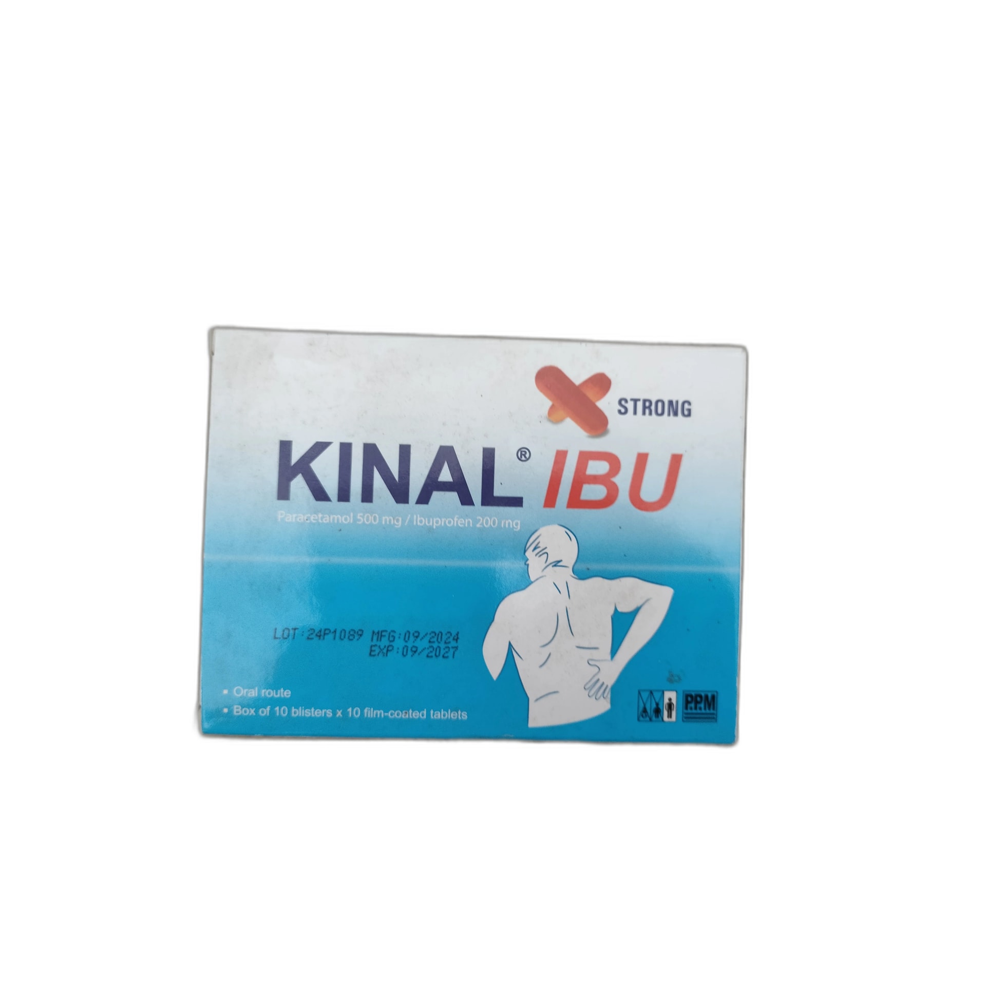 KINAL IBU STRONG film-coated tablet Paracetamol 500mg + Ibuprofen 200mg - PHARMARCY DARA RAKSMEY KOK CHAMBOK