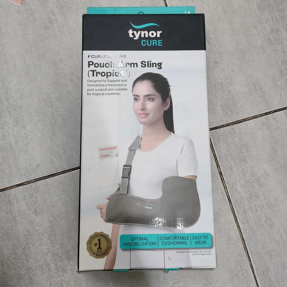 Tynor Pouch Arm Sling (Tropical) Wear as advised by physician. - Depot De Pharmacie "A" Kim Houy