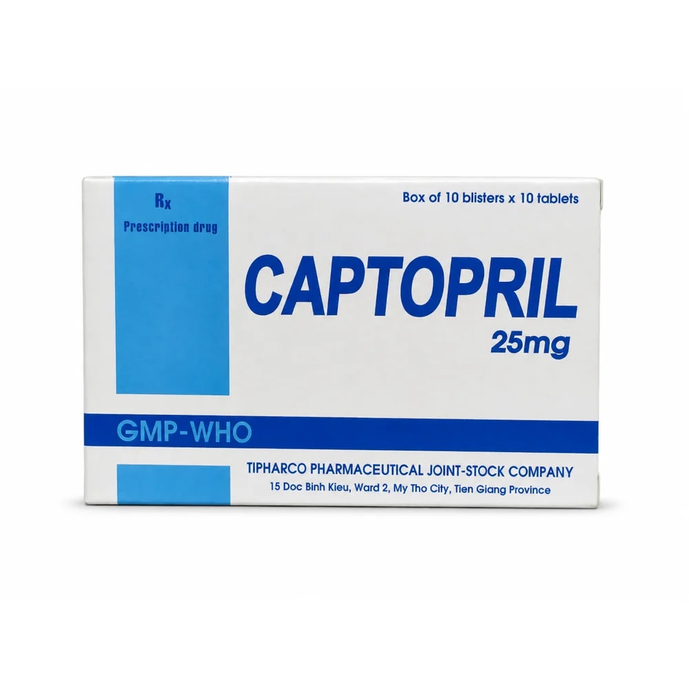 Captopril 25 mg - Kim Yi