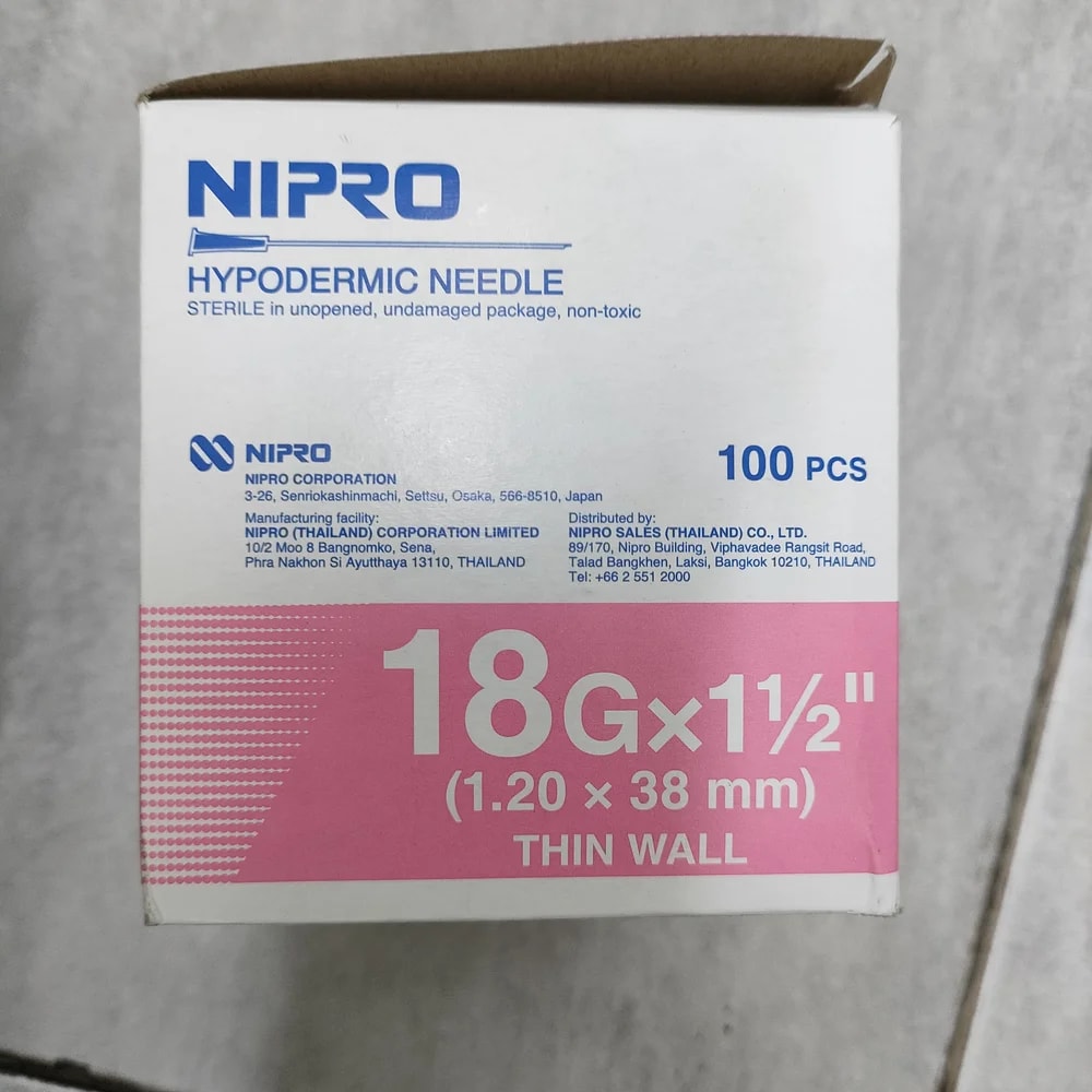 Nipro Hypodermic Needle 30G x ½″ Sterile disposable hypodermic needle, 30G x ½″ (0.30 x 13 mm) - Depot De Pharmacie "A" Kim Houy