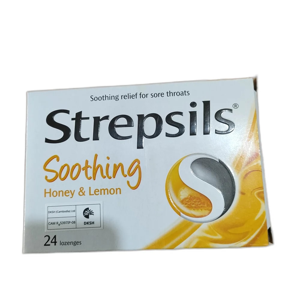 Strepsils Soothing Honey & Lemon 1.2 mg / 0.6 mg - Reachvong Pharmacy