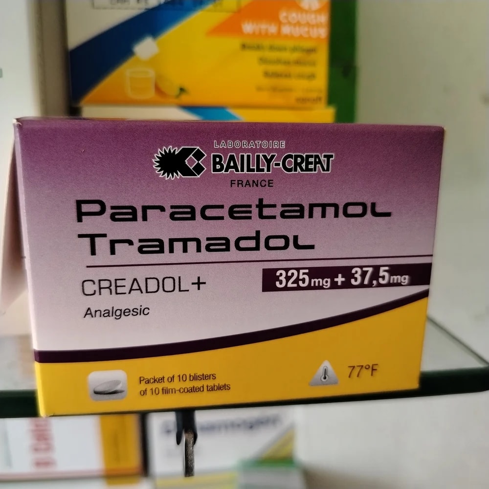Creadol+ Paracetamol 325 mg + Tramadol hydrochloride 37.5 mg per tablet - CHEANIMUL PHARMACY