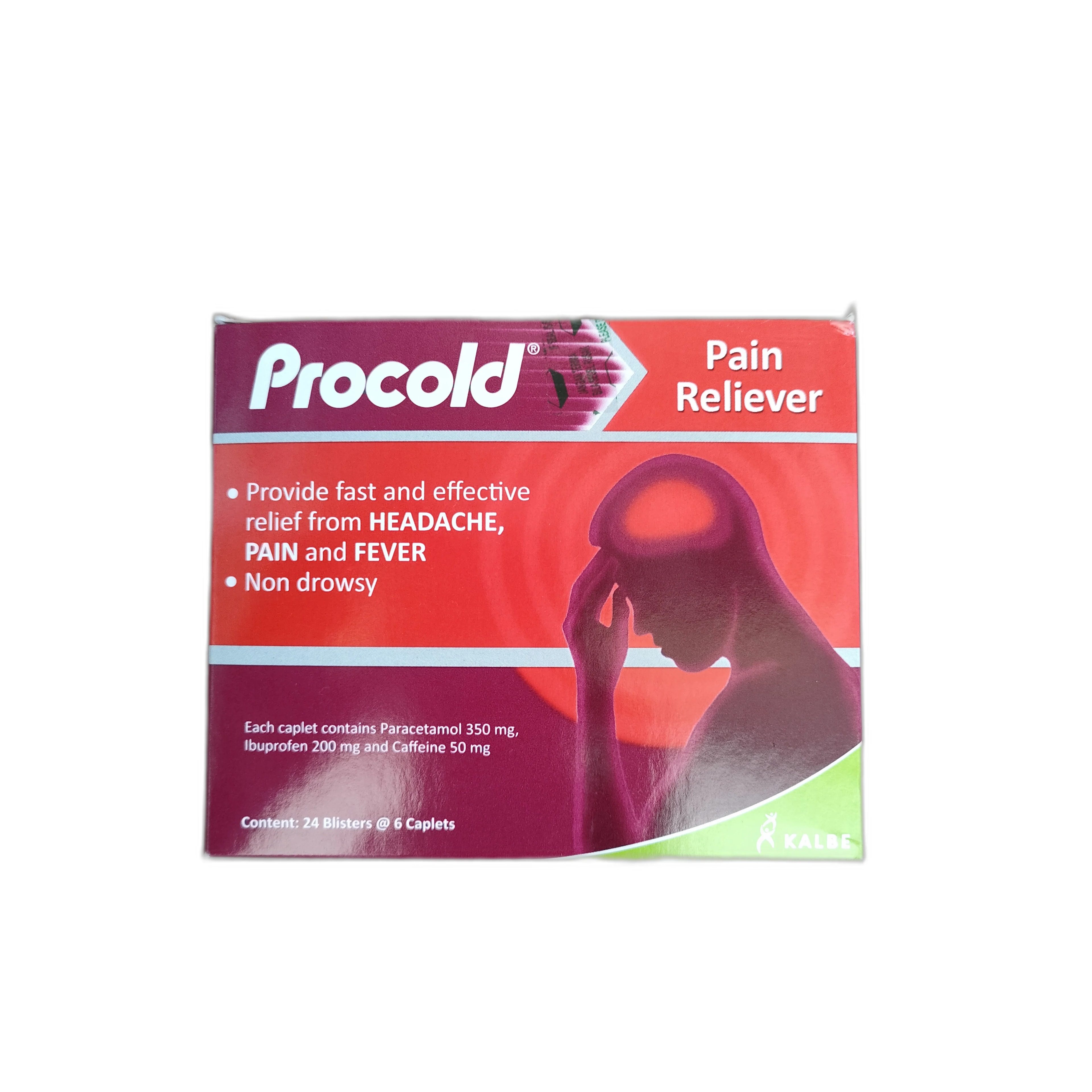 Procold Pain Reliever 350 mg / 200 mg / 50 mg - ឱសថស្ថាន សិរីមង្គលថ្មី