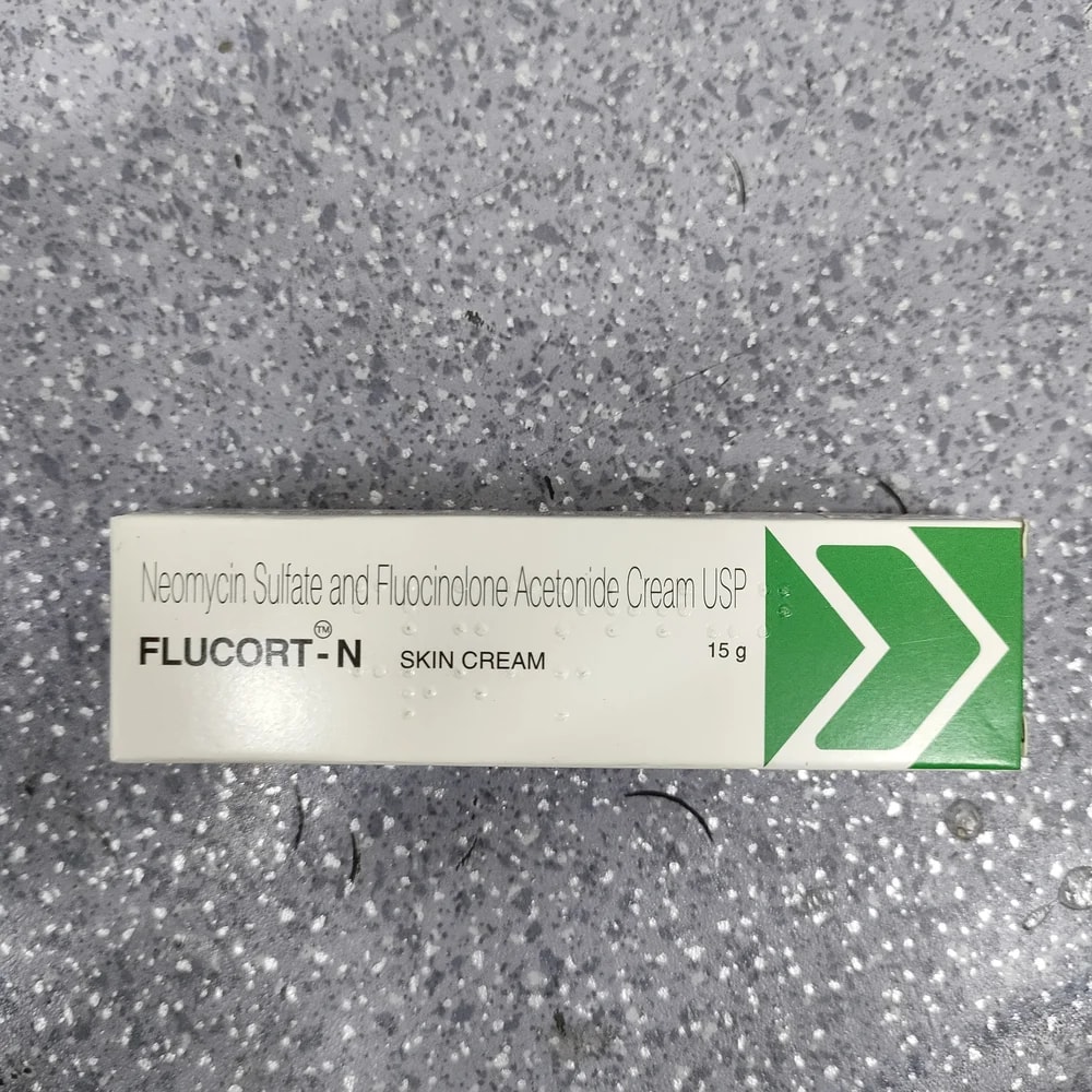 Flucort-N Skin Cream Neomycin Sulfate 0.5% w/w + Fluocinolone Acetonide 0.025% w/w - Depot De Pharmacie "A" Kim Houy