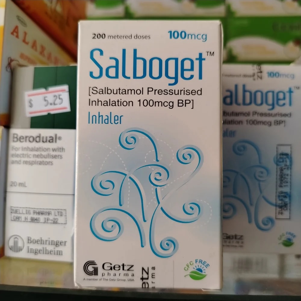 Salboget Salbutamol 100 mcg per metered dose - CHEANIMUL PHARMACY