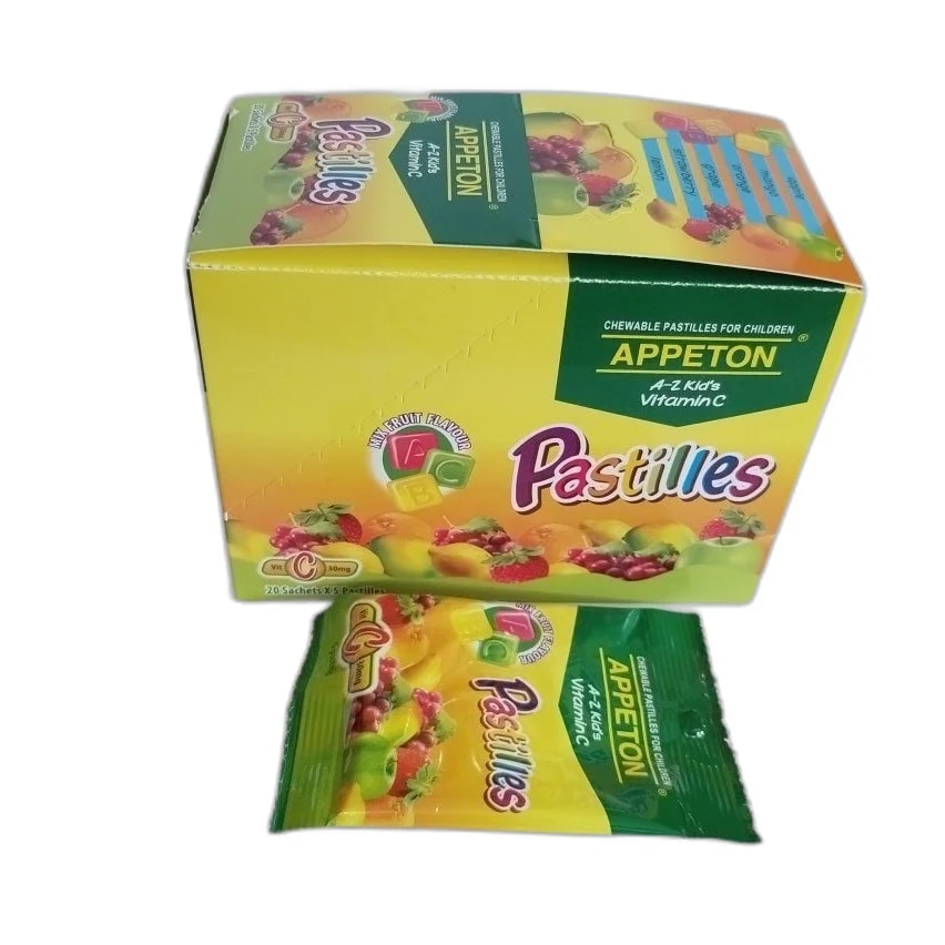 Appeton Pastilles Vitamin C 30 mg per pastille - ឱសថស្ថាន សុខលាភ