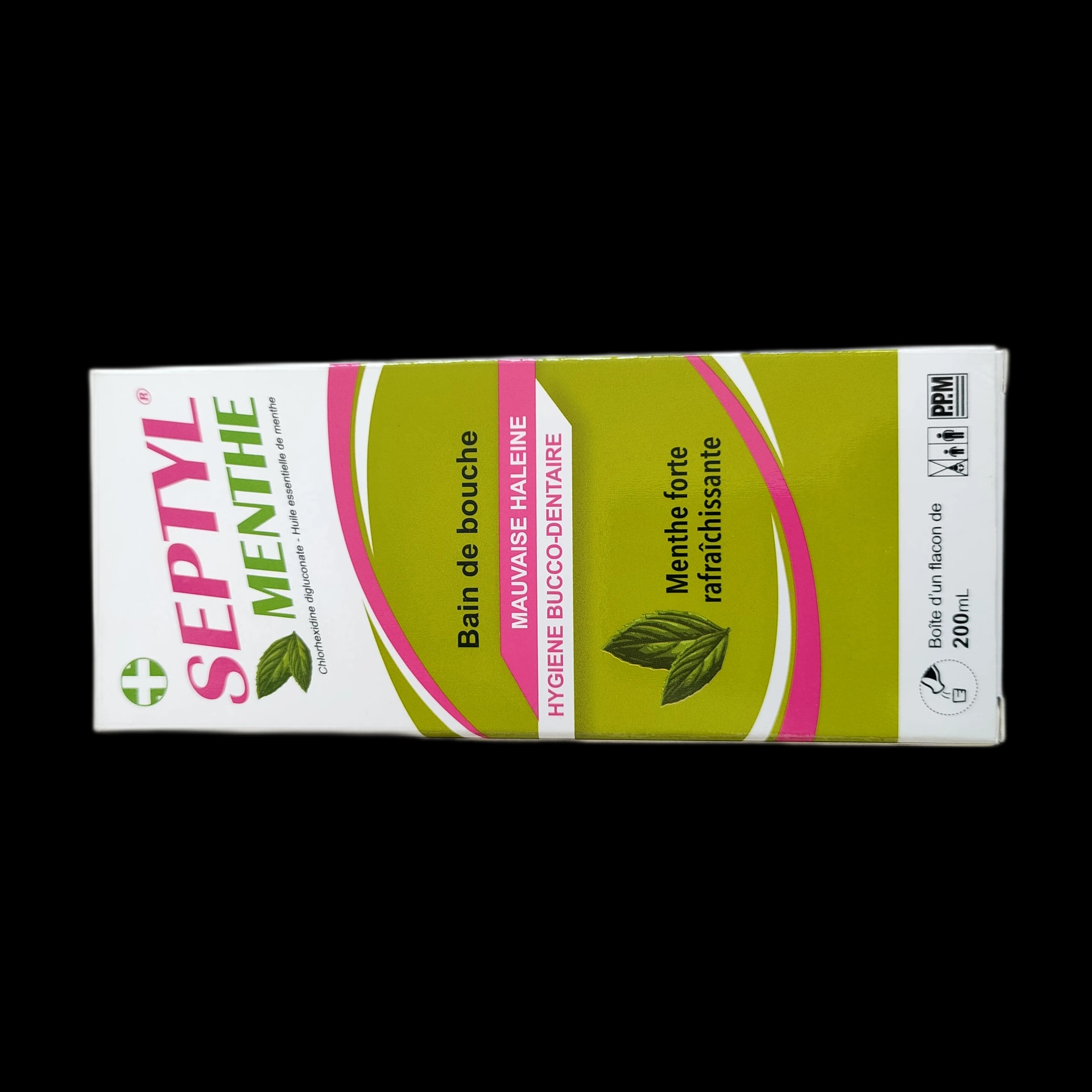Septyl Menthe Chlorhexidine digluconate 20% 1mL, Mint essential oil 0.5mL per 200mL - SREY MOM PHARMACY