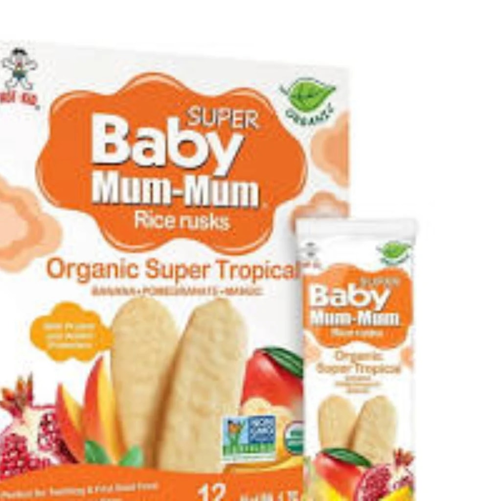 Mum-Mum Rice Rusks Sweet Potato and Pomegranate Flavour 50 g; 10 packs - ឱសថស្ថាន សុខលាភ