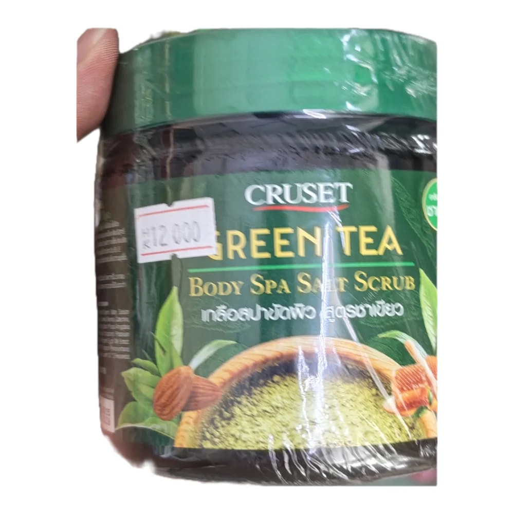 Cruset Green Tea Body Spa Salt Scrub 700 g - Morhachun Pharmacies