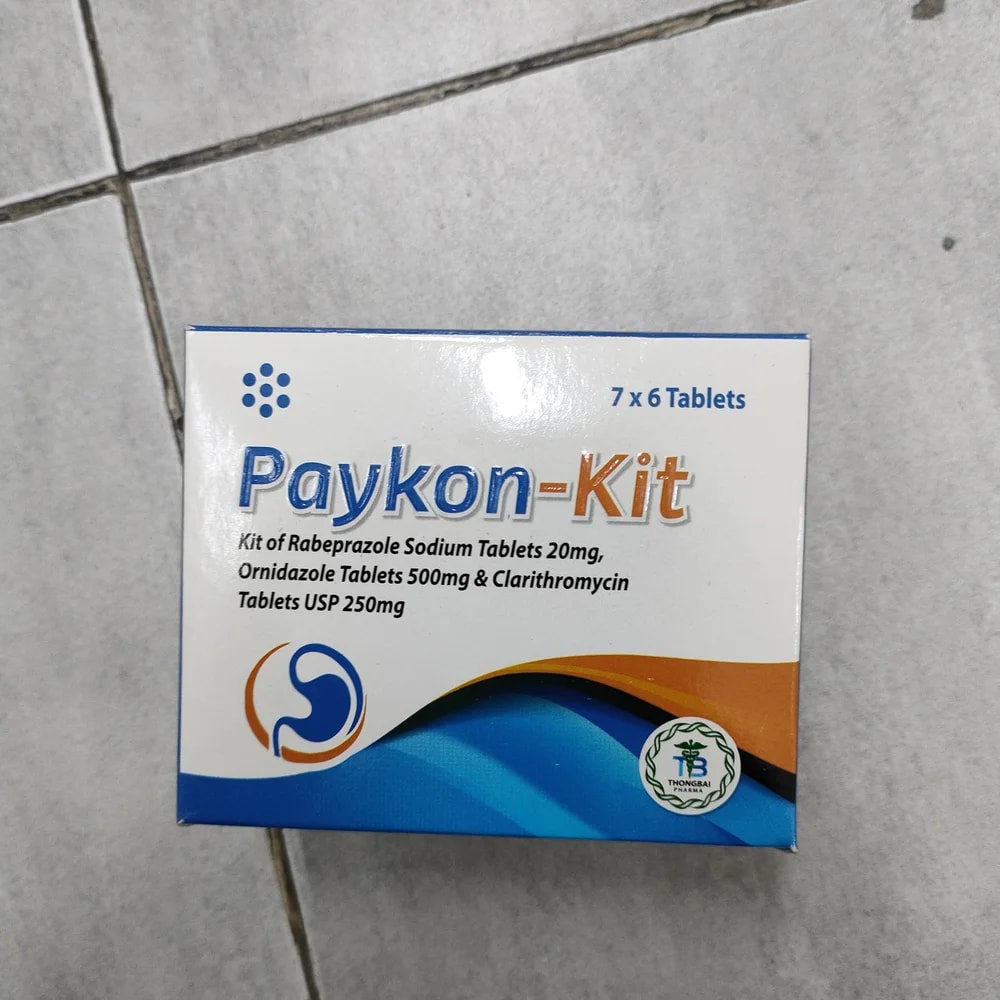 Paykon-Kit Rabeprazole 20 mg + Ornidazole 500 mg + Clarithromycin 250 mg - Depot De Pharmacie "A" Kim Houy