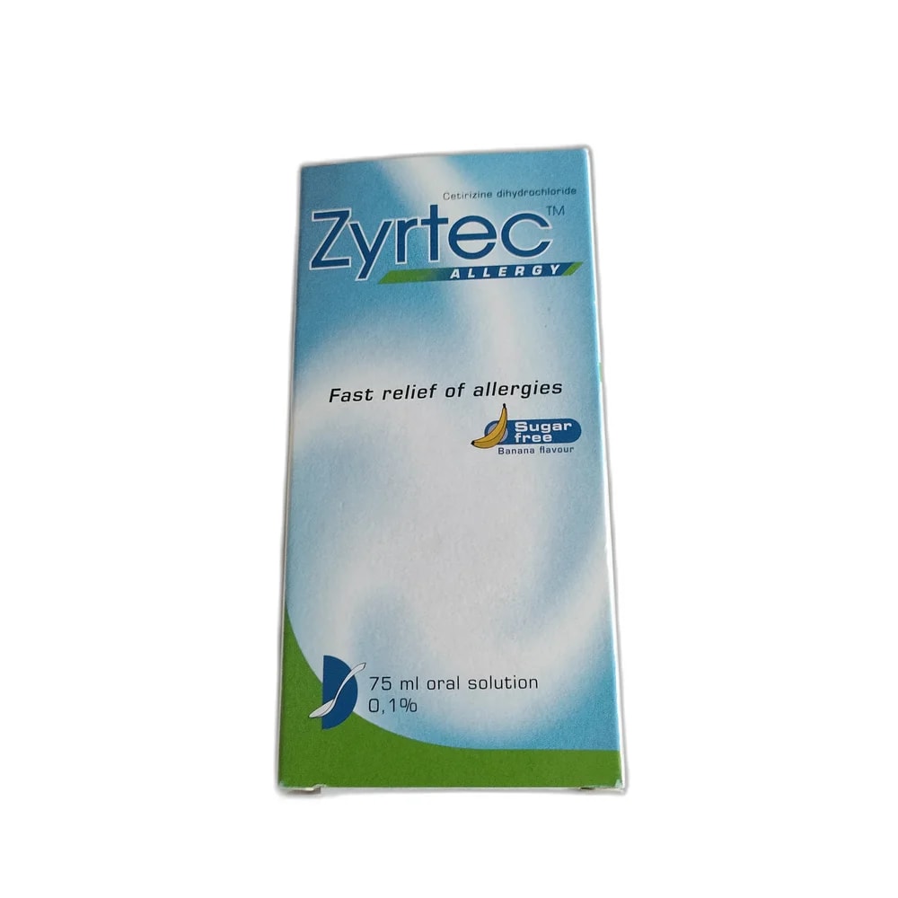 Zyrtec Allergy Oral Solution 0.1%, 75 mL - SUKHA PHARMACY